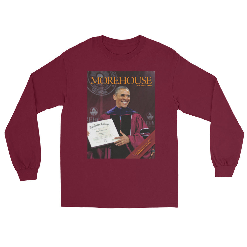 Barack Obama Morehouse Magazine Long Sleeve T-Shirt