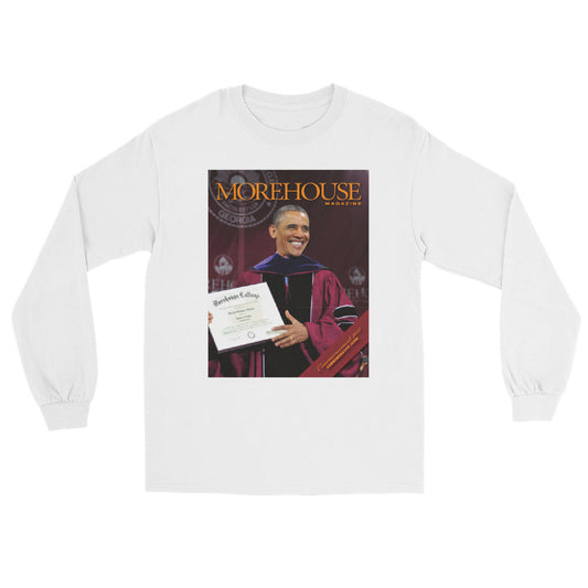 Barack Obama Morehouse Magazine Long Sleeve T-Shirt